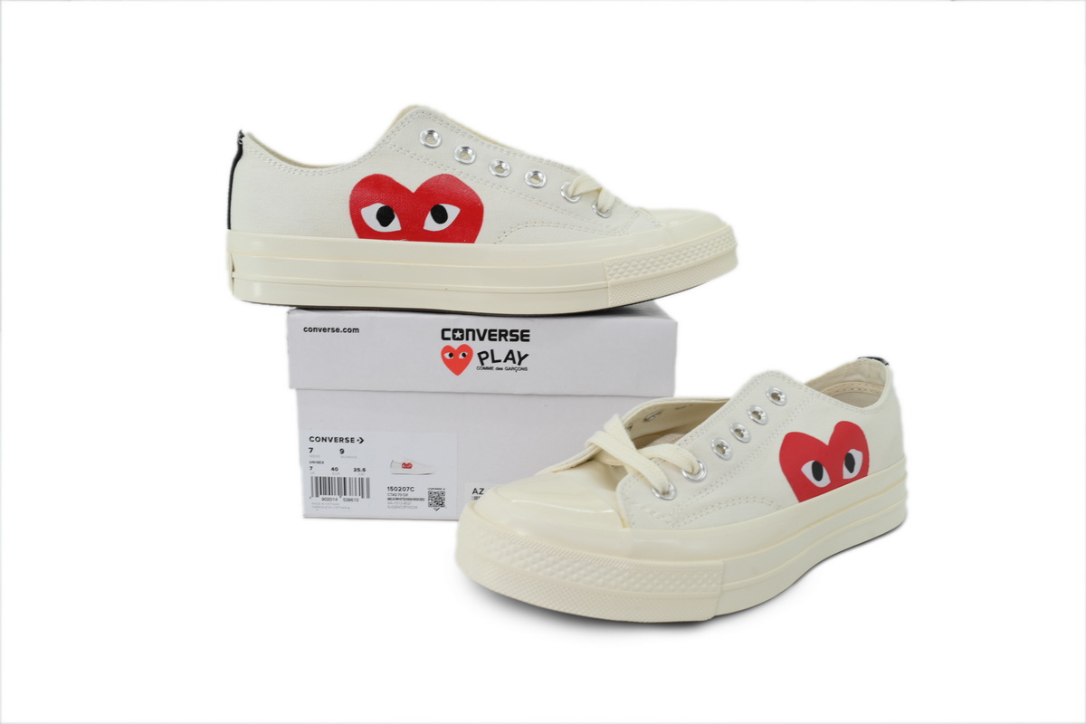 Comme des Garçons Play x Converse Chuck 70 Low Milk 150207C