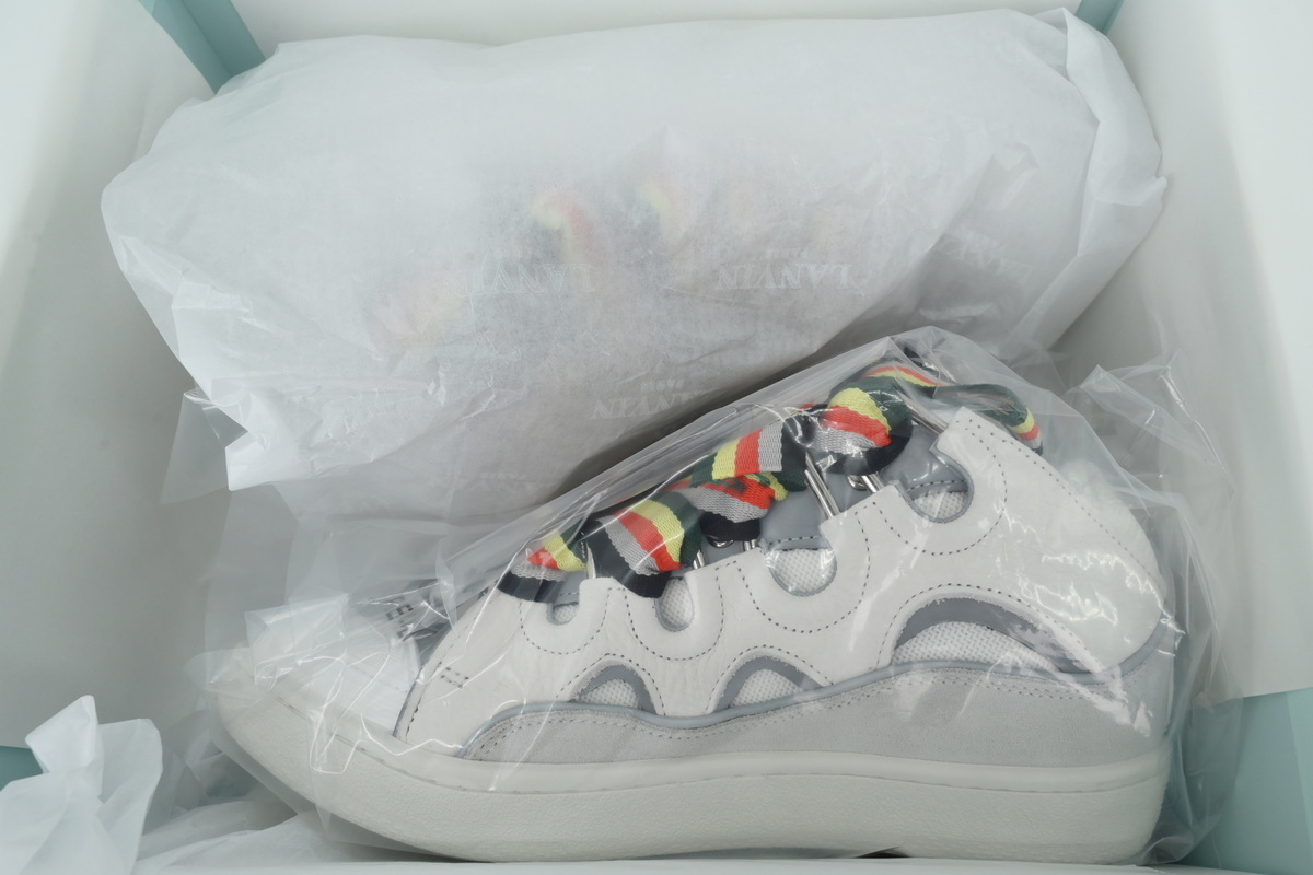 Lanvin Curb Sneakers White Ribbon