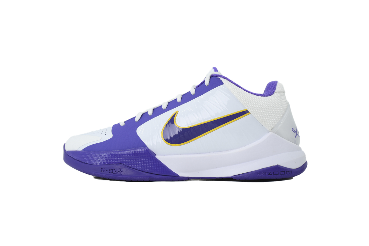 Jalen Brunson x Nike Zoom Kobe 5 Protro White Purple IM0557-102