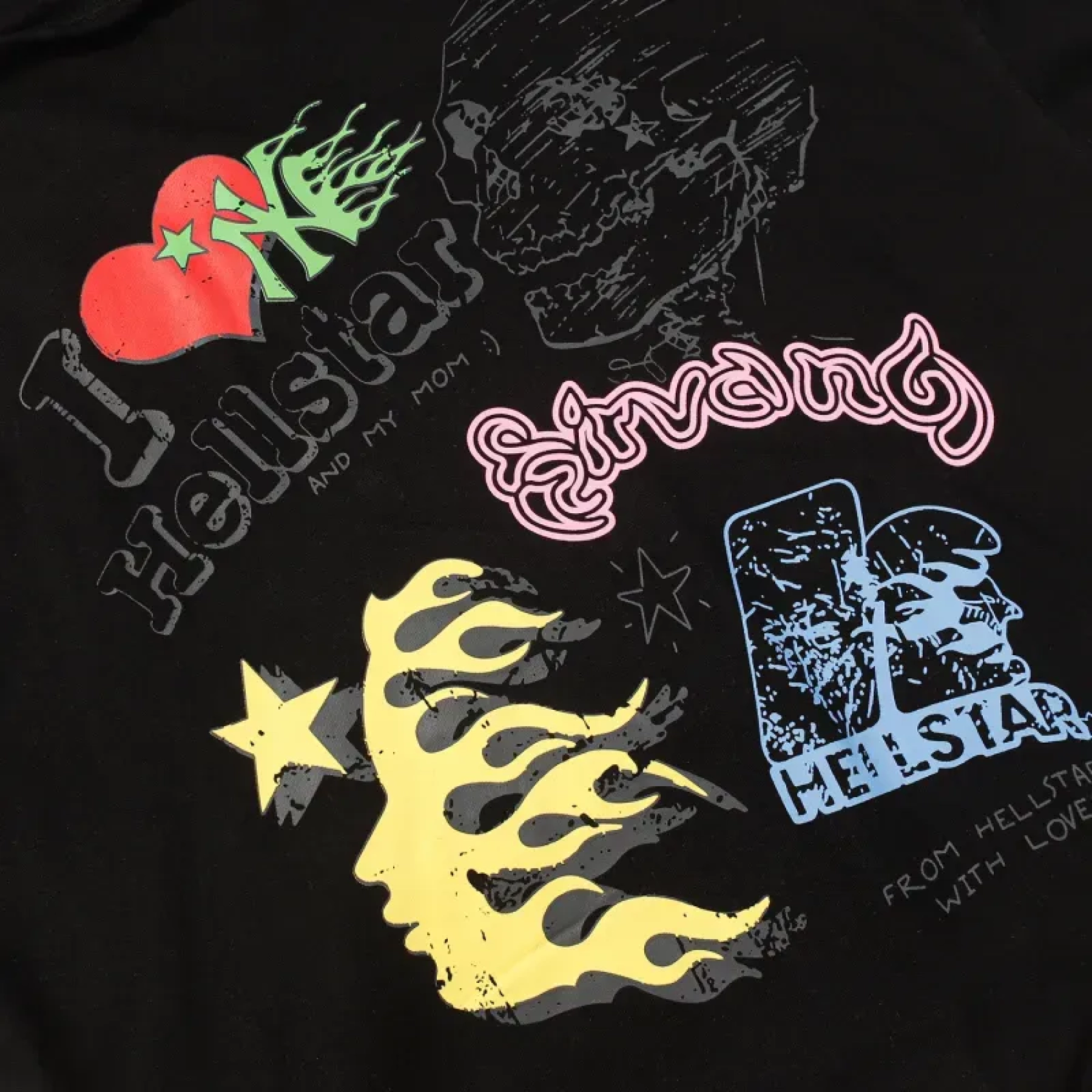 Hellstar Studio Summer Love Hoodie Black