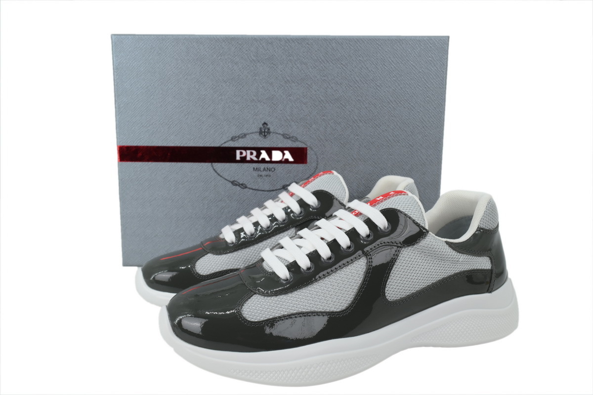 Prada America's Cup Sneakers Charcoal Gray