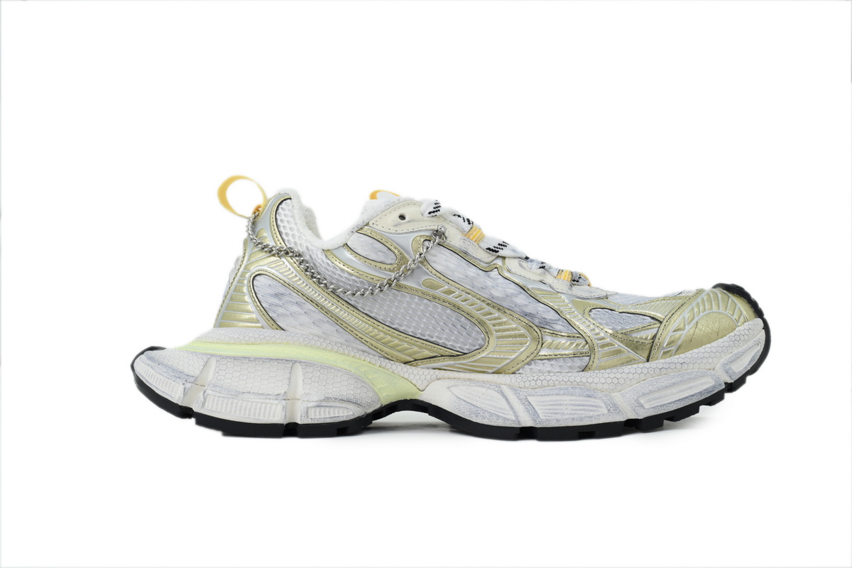 Balenciaga 3XL Sneaker White Yellow Silver 734734 W3XCN 9711