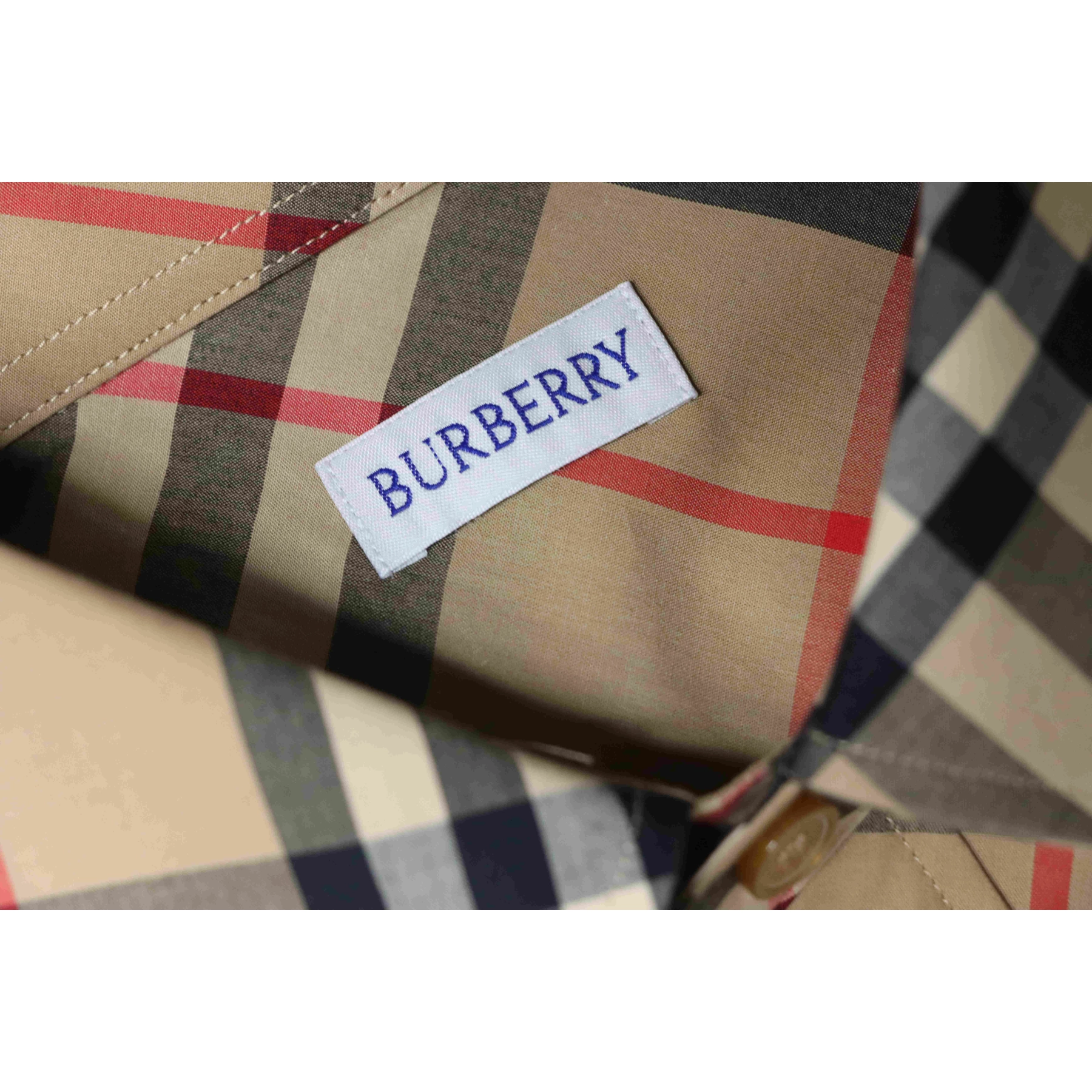 Burberry Long-Sleeve Cotton Twill Check Shirt