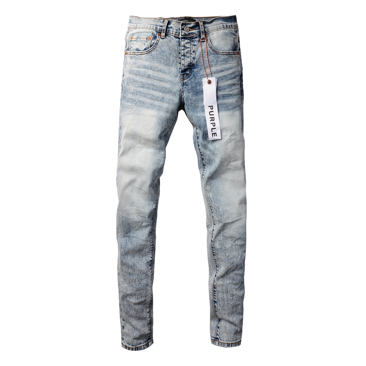Amiri Bones Stacked Grey Hoodie + Purple Jeans baby blue 002