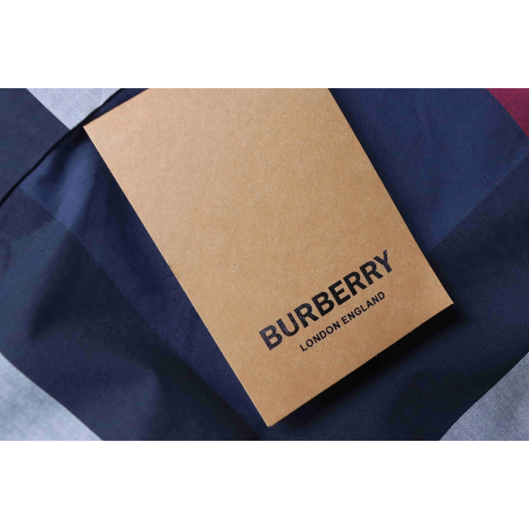 Burberry Classic Check Cotton Shirt Blue