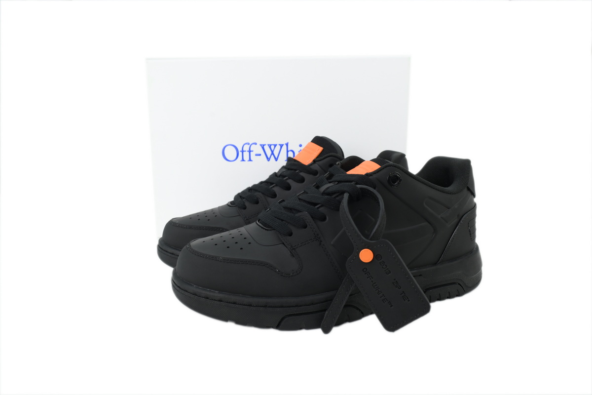 Off White Men Black Out Of Office Molded Sneakers OMIA189S26 MAT0011020
