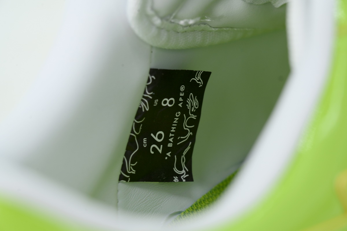 A BATHING APE BAPE White Green