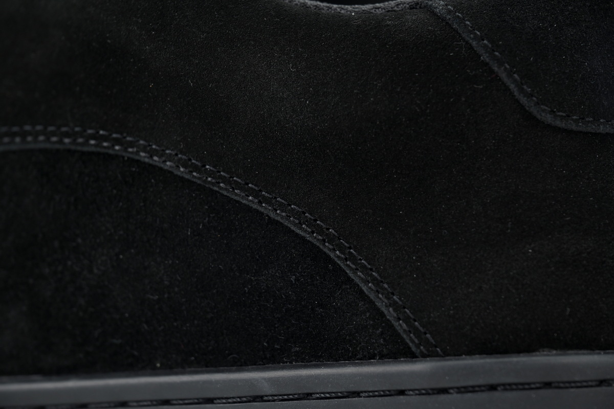 Celine Huntington Suede Sneaker Black