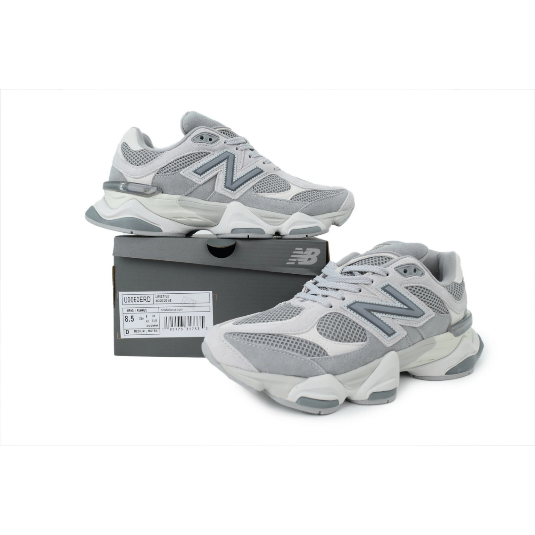 New Balance 9060 Slate Grey Raincloud