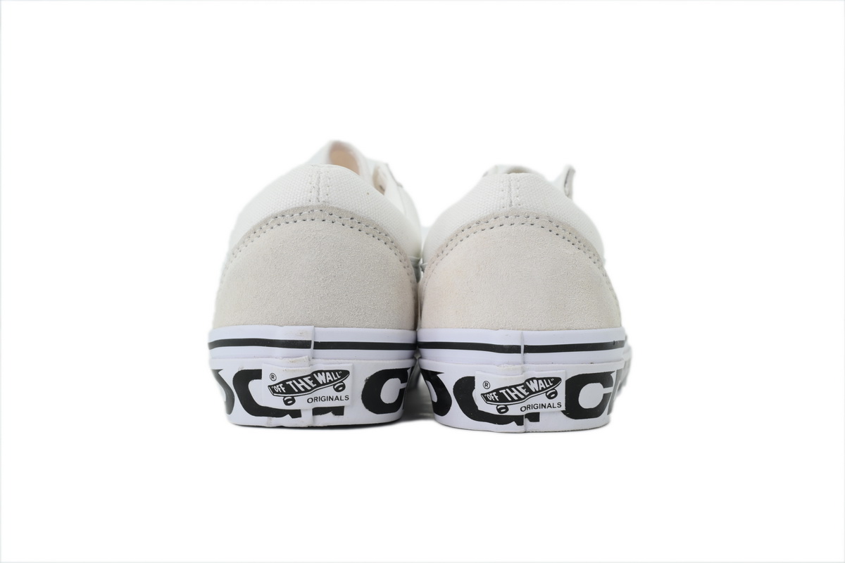 CDG x Vans OG Old Skool LX Sidewall White