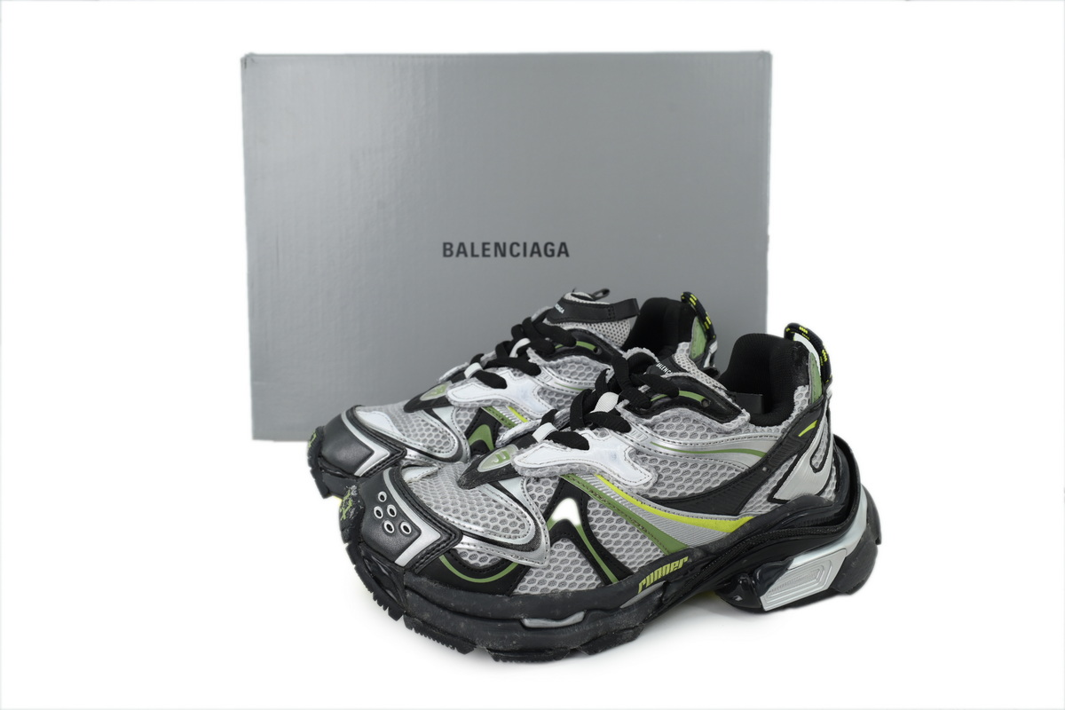 Balenciaga Wms Running Shoes Black Green 779064 W3RXP 2315