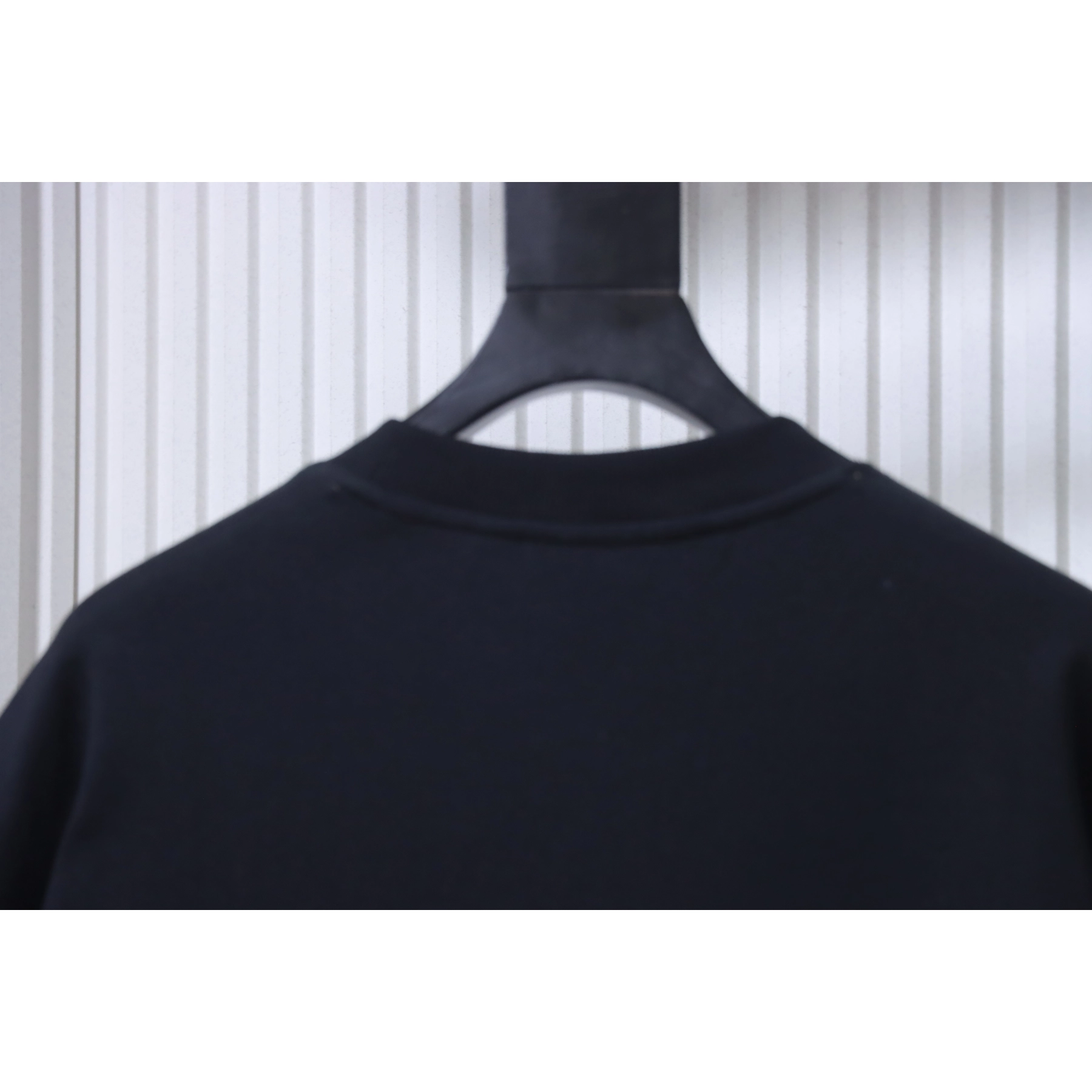 Burberry Check-Pocket Crewneck Sweatshirt Black