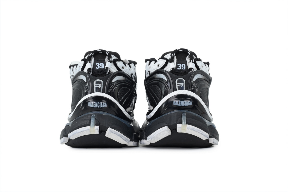 Balenciaga Runner White Black LED 677403 W3RB2 9010