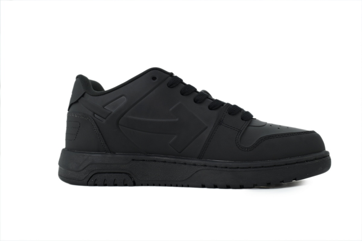 Off White Men Black Out Of Office Molded Sneakers OMIA189S26 MAT0011020