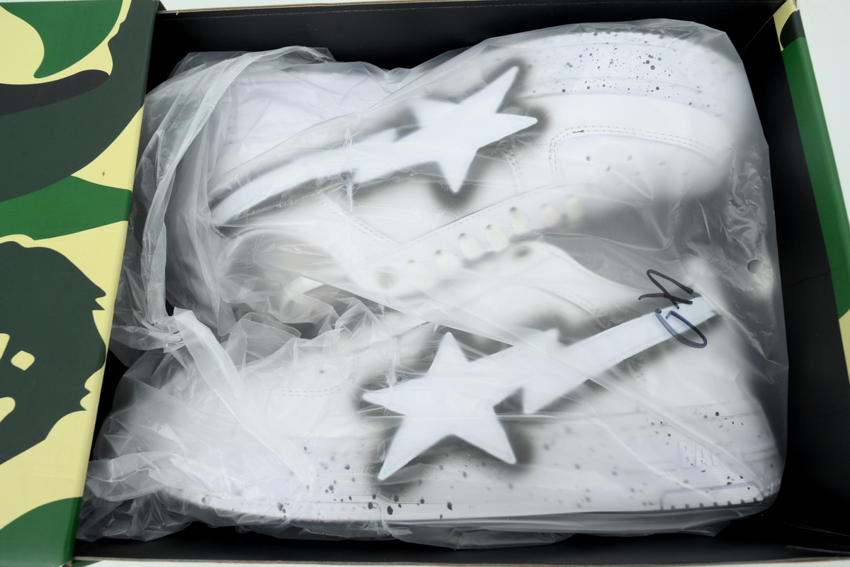 A Bathing Ape White Graffiti OZXSHM310911Q