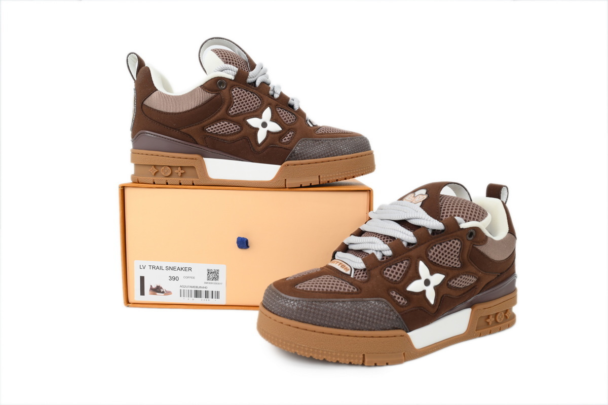 Louis Vuitton LV Skate Sneaker White Coffee