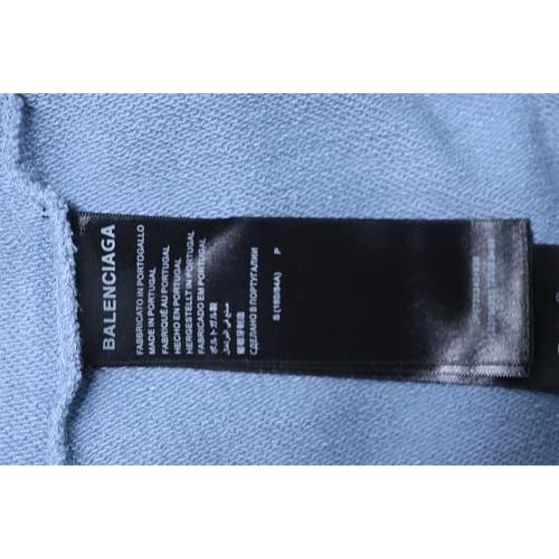 Balenciaga Political Campaign Medium Fit Hoodie Blue