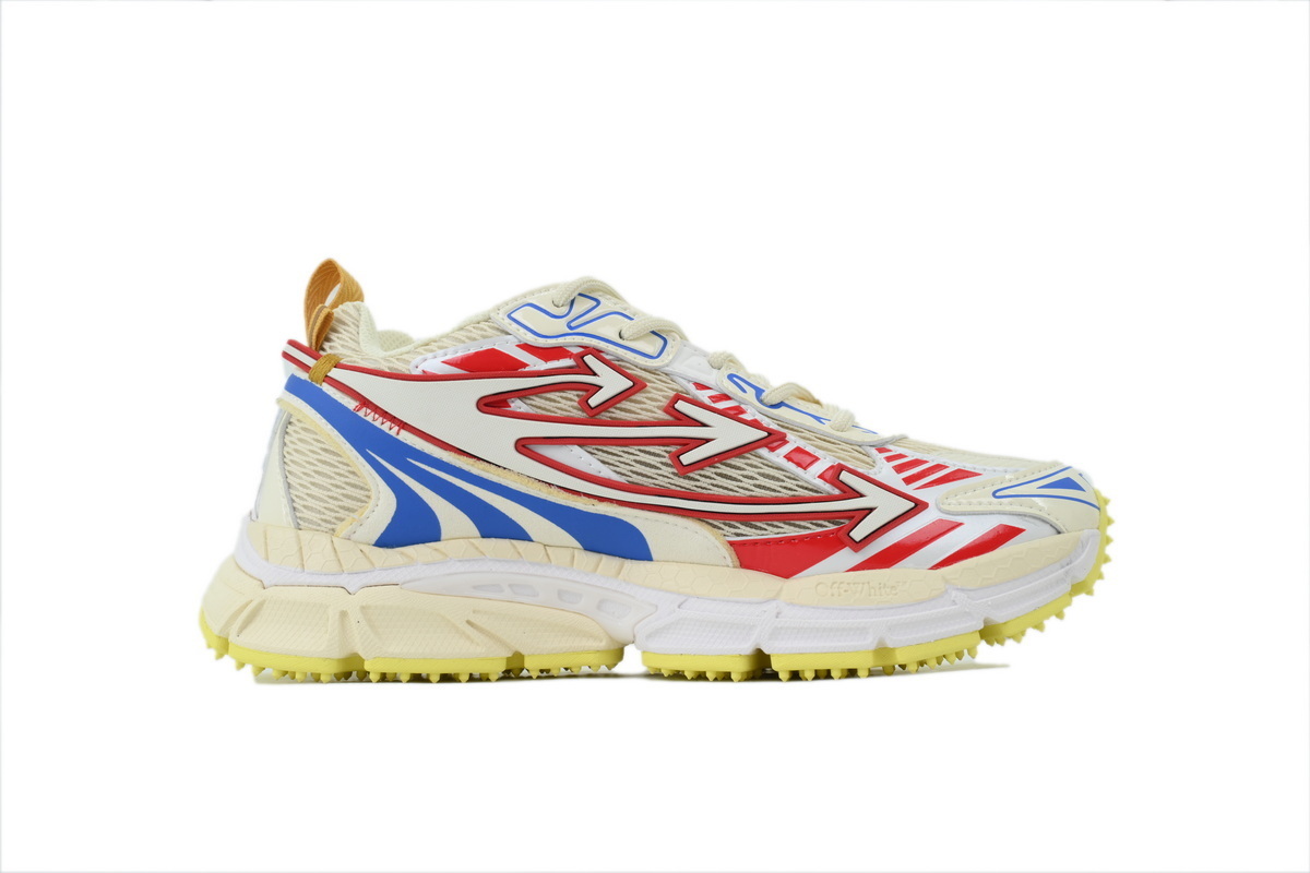 Off-White Be Right Back Beige Red Blue Yellow OMIA289F 25LEA001 0057
