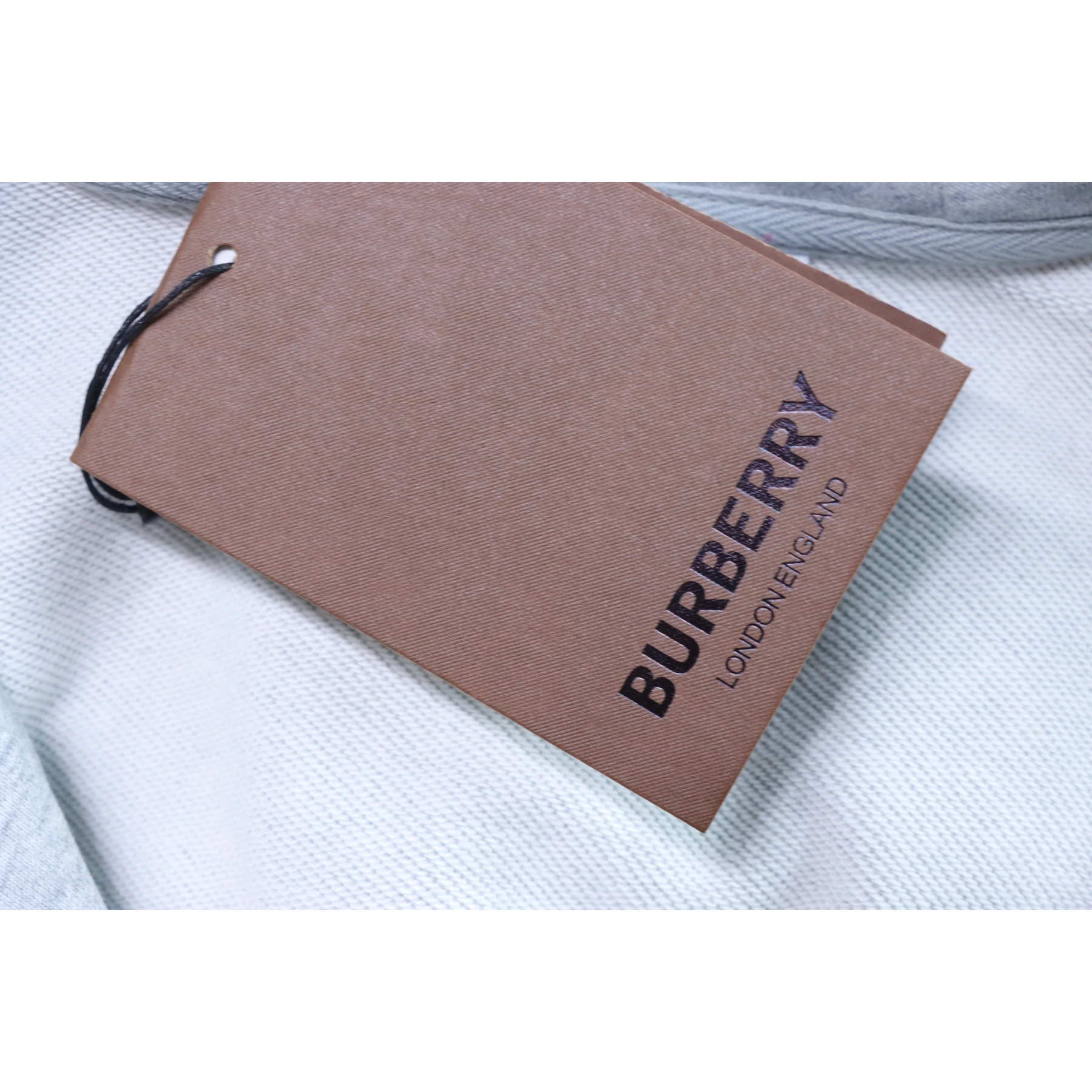 Burberry Zip-Up Hooded Jacket Side Check Print Panel Detai Grey