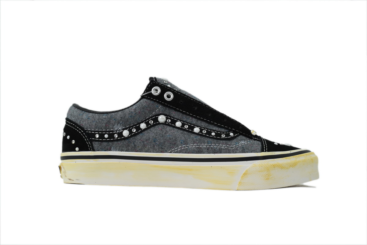 SATOSHI NAKAMOTO x Vans Old Skool Reissue 36 Speckled Moving Blanket Grey