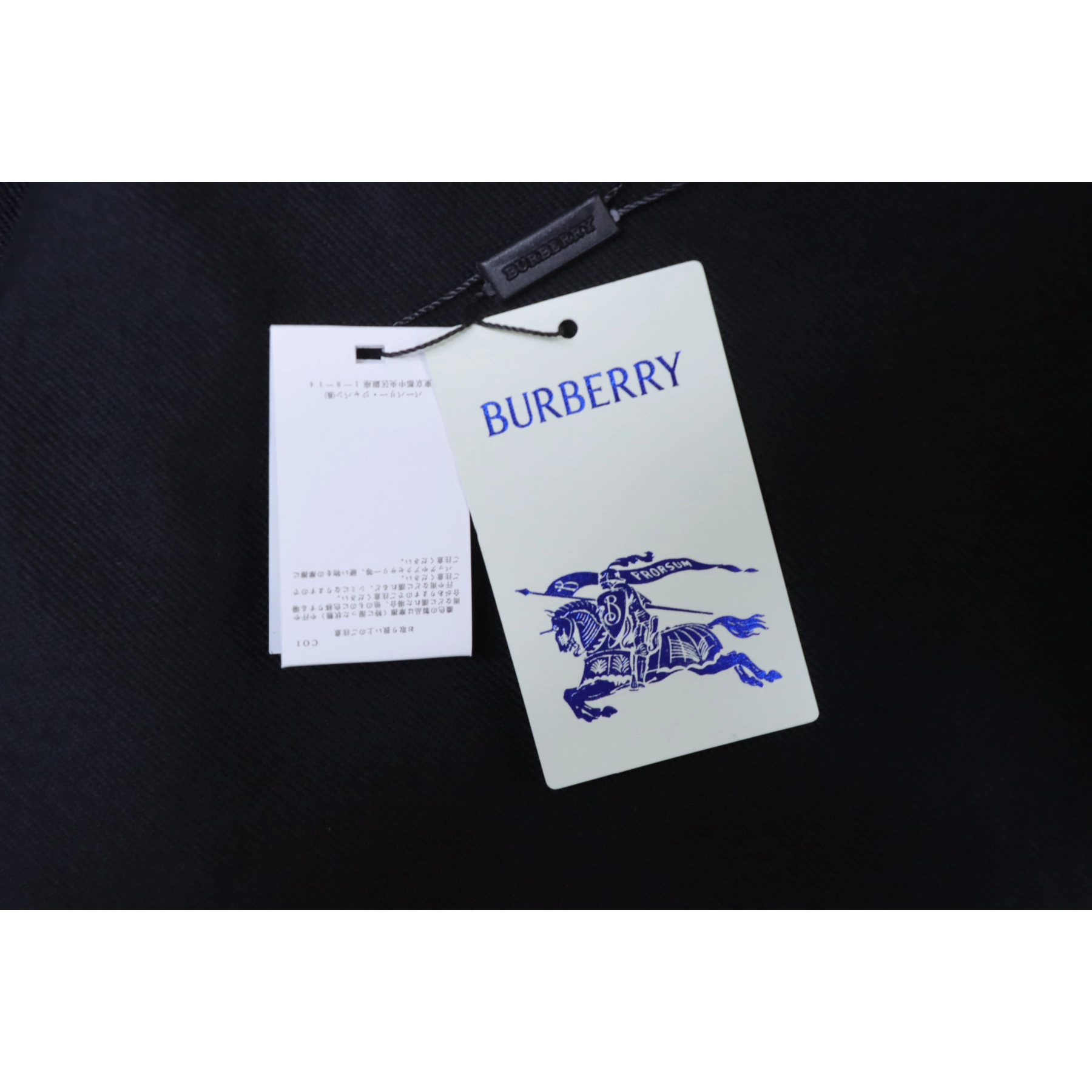 Burberry Check-Pocket Crewneck Sweatshirt Black