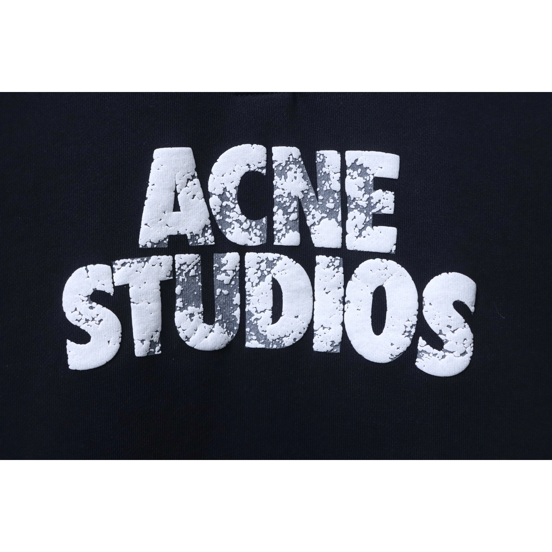 Acne Studios Distressed Hoodie Black