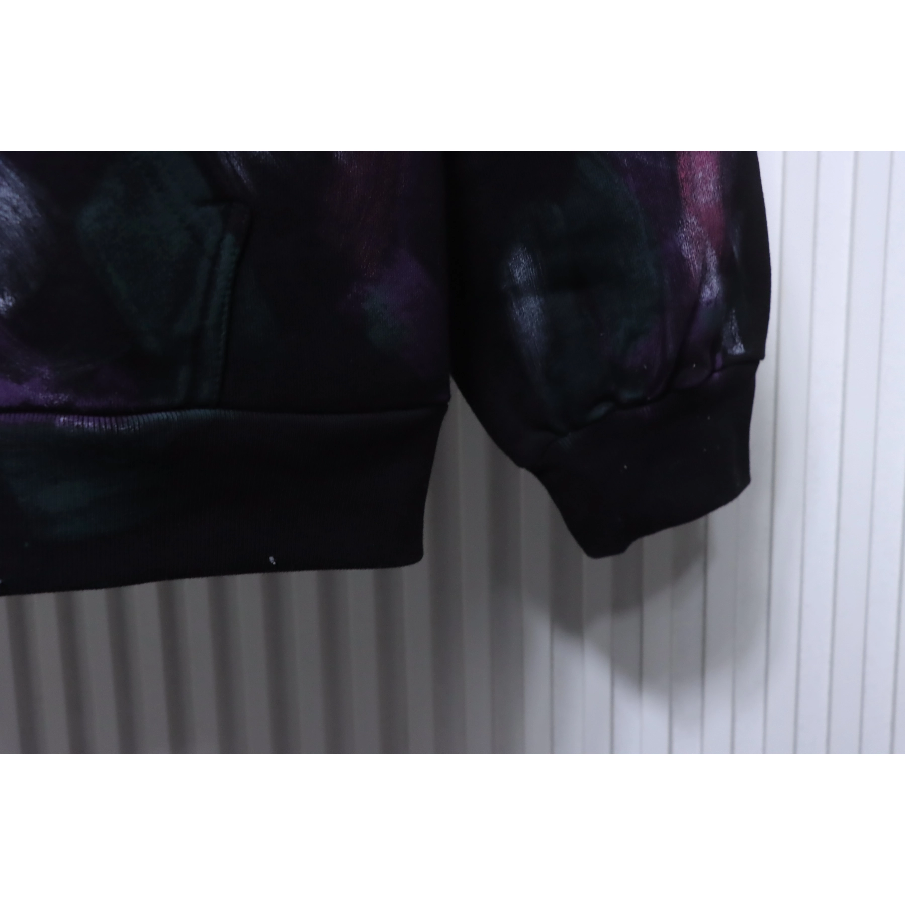 WE11DONE Graffiti-Print Zip-Up Hoodie