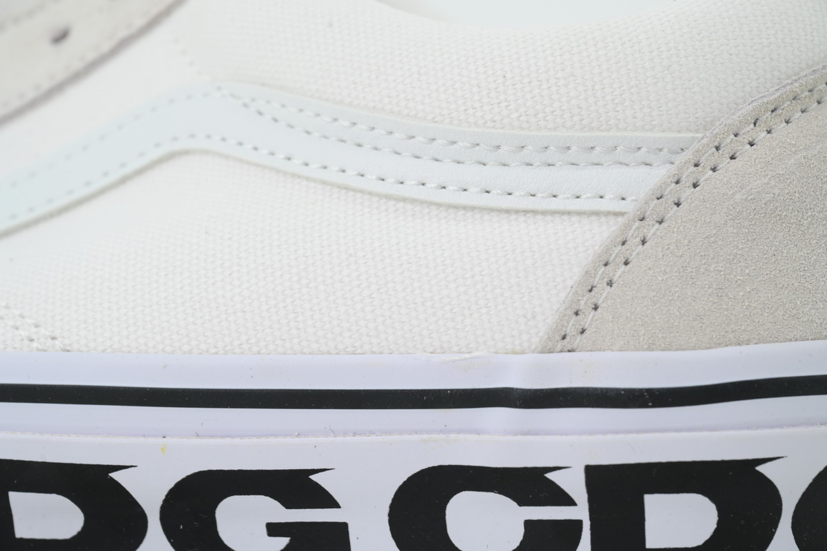 CDG x Vans OG Old Skool LX Sidewall White