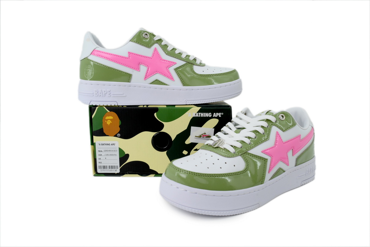 A Bathing Ape Green Pink Star OZXSHM1913070