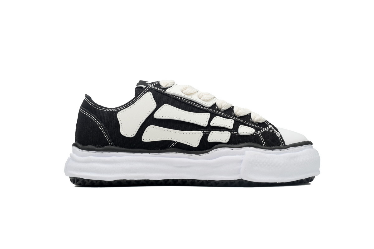 Maison Mihara Yasuhiro x AMIRI Skel-Top Low Black AMFOSR1076-001