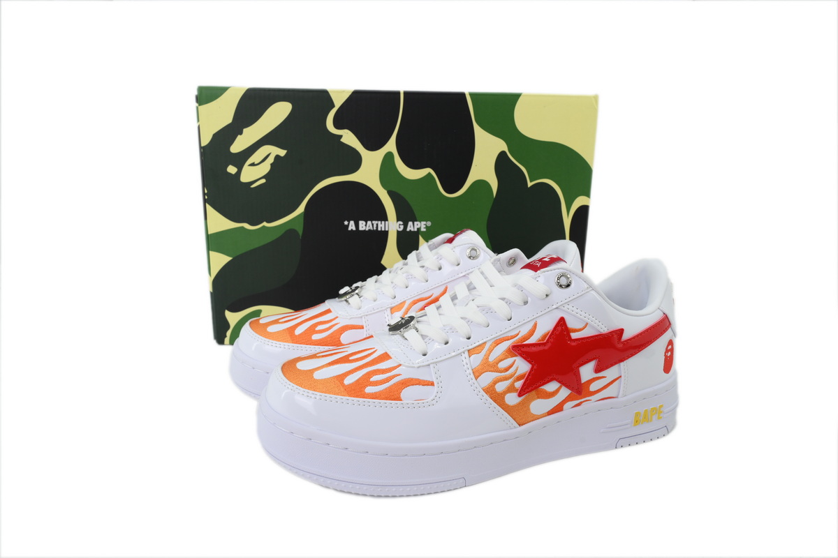 A Bathing Ape White Red OZXSHM309911R