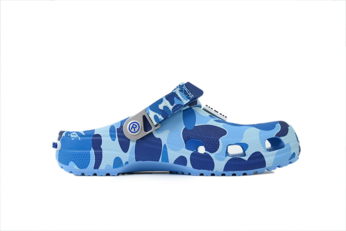 A Bathing Ape BAPE x Crocs Classic Clog ABC Camo Blue