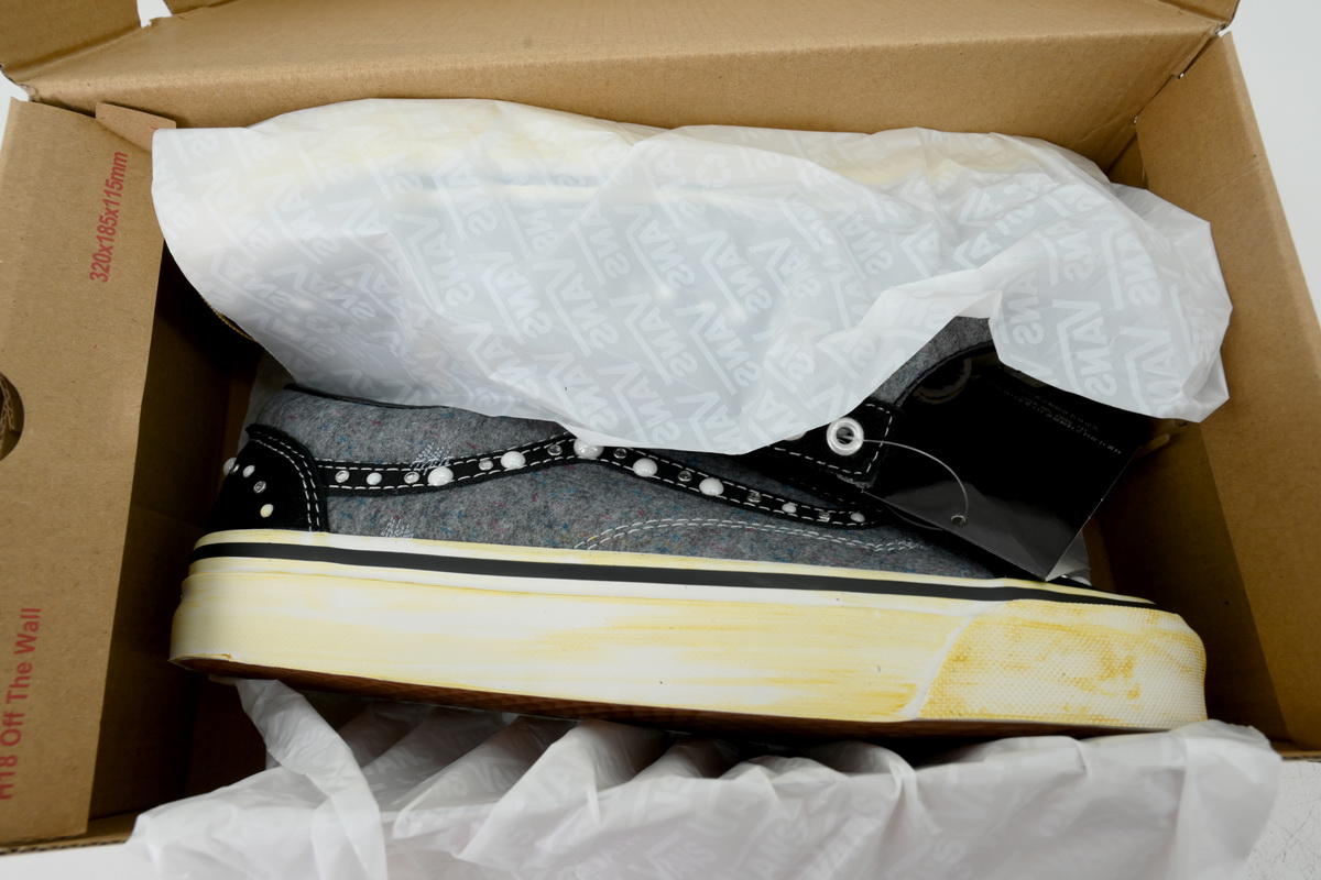 SATOSHI NAKAMOTO x Vans Old Skool Reissue 36 Speckled Moving Blanket Grey