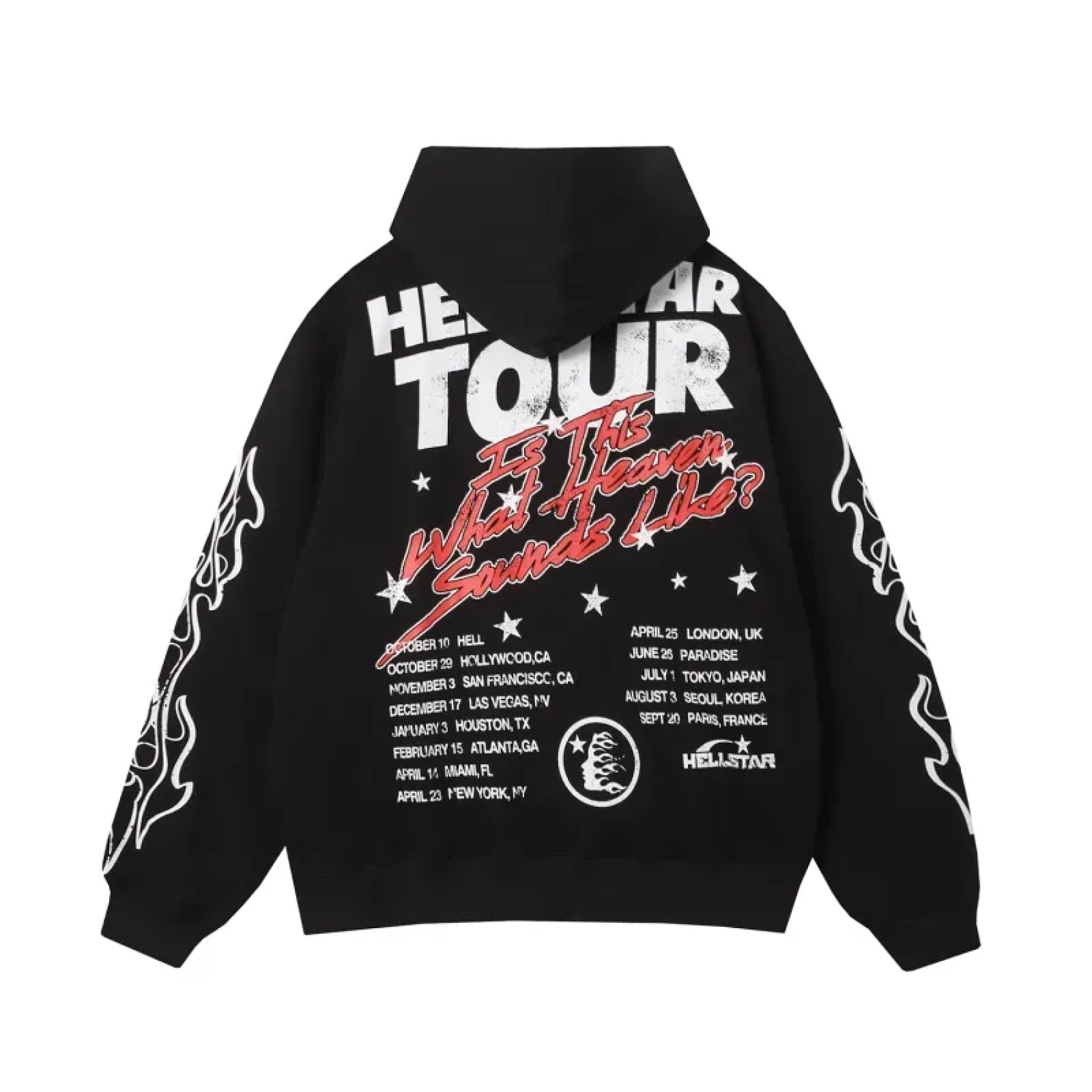 Hellstar Records Tour Hoodie Black/Brown