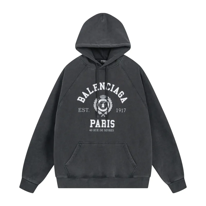 Balenciaga Hoodie Dark Grey