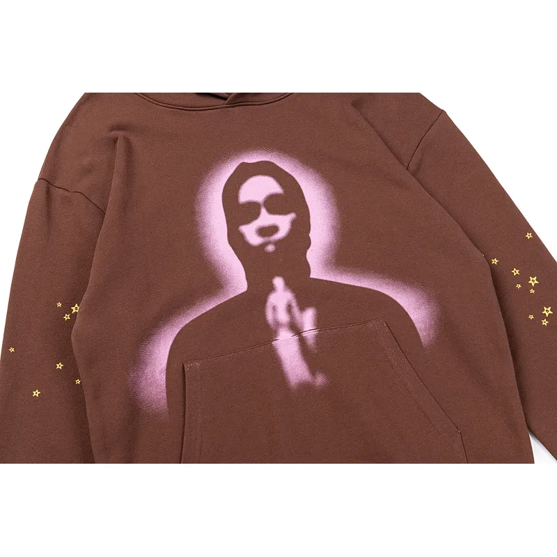 Sp5der Hoodie Brown