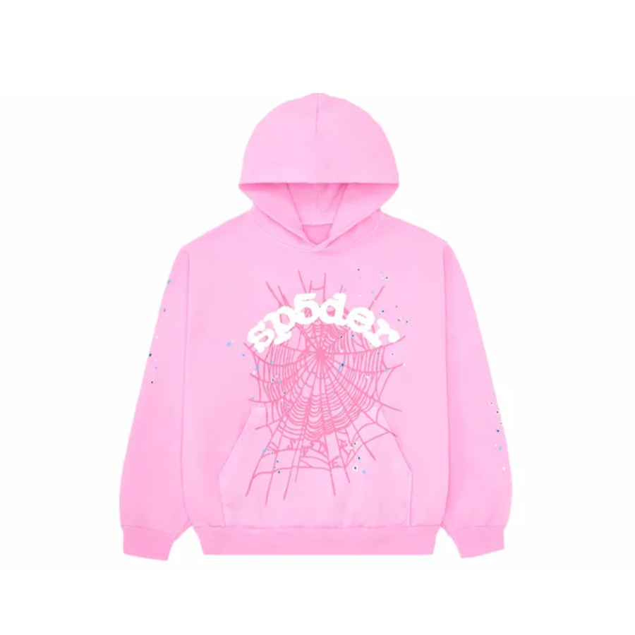 Sp5der Spider Hoodie Pink