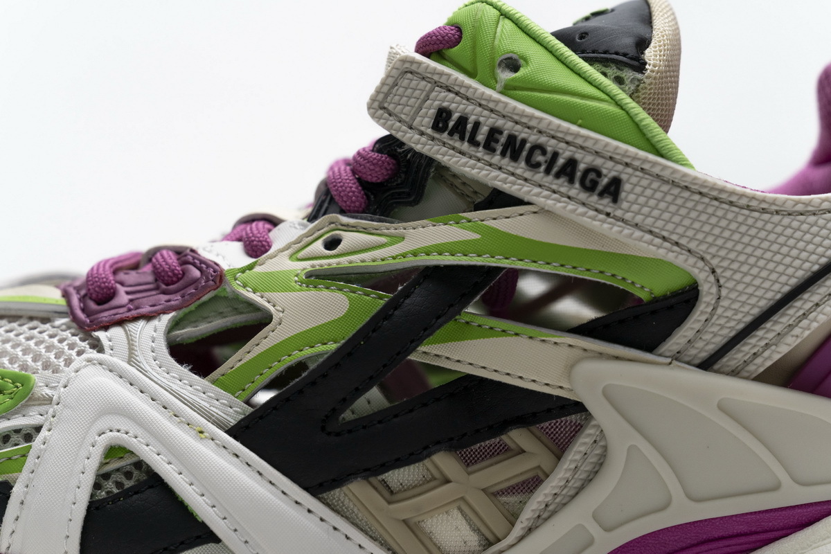 Balenciaga Track 2 Sneaker White Green Pink 568615 W2GN3 9199
