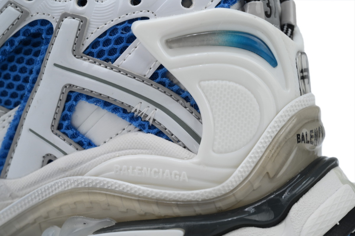 Balenciaga Runner White Blue 677403 W3RB3 4912