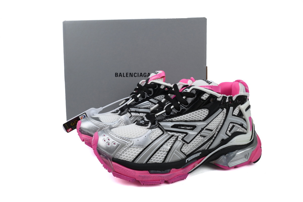 Balenciaga Runner Silver Red 677402 W3RB2 9155
