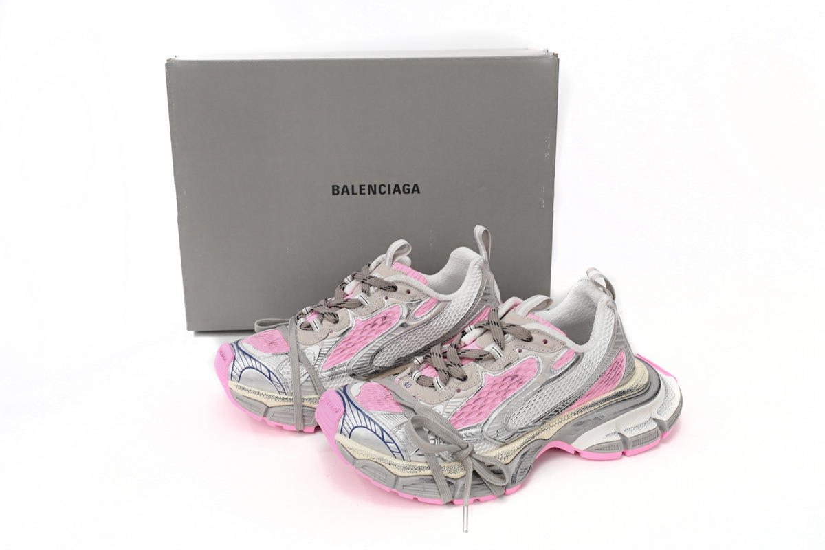 Balenciaga 3XL Sneaker in White Pink 734734 W3XL5 9050