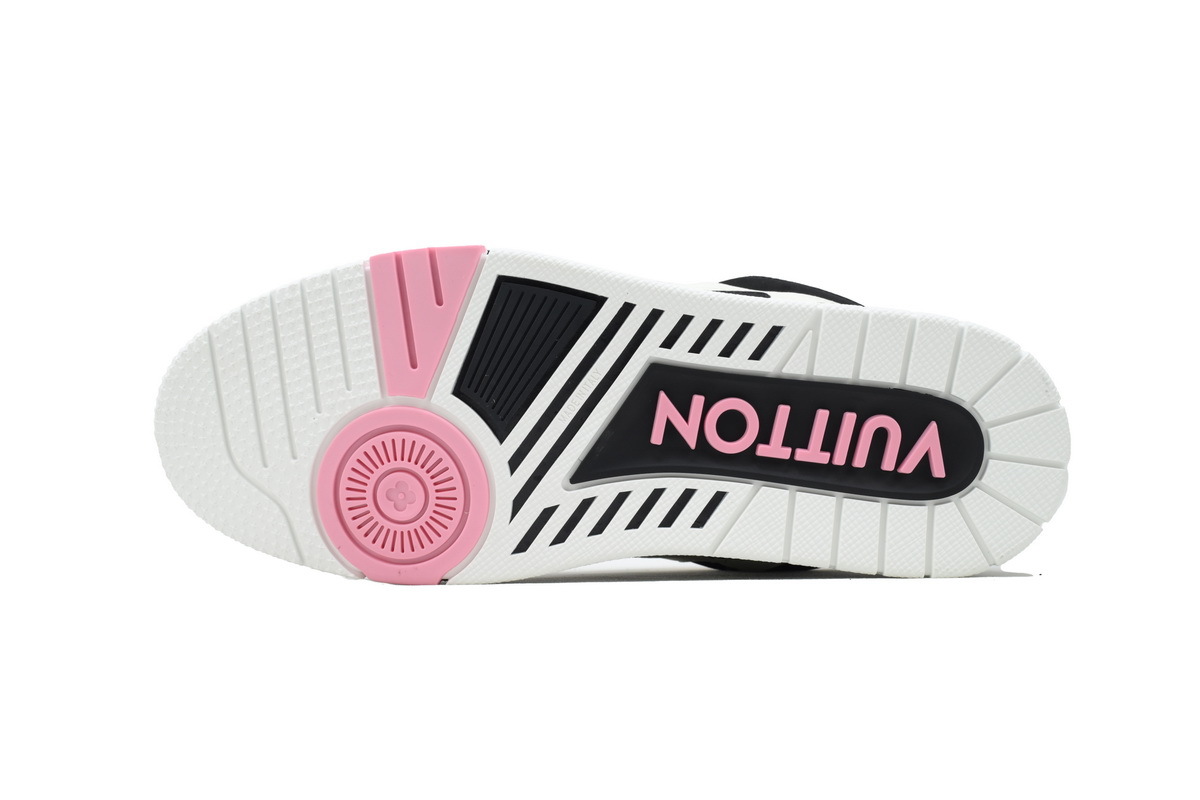 Louis Vuitton Skate Sneaker Black Cream Pink