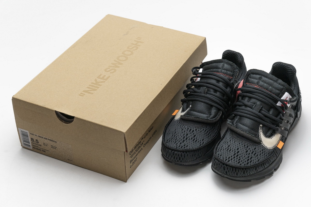 OFF-WHITE x Nike Air Presto Black Sneaker AA3830-002
