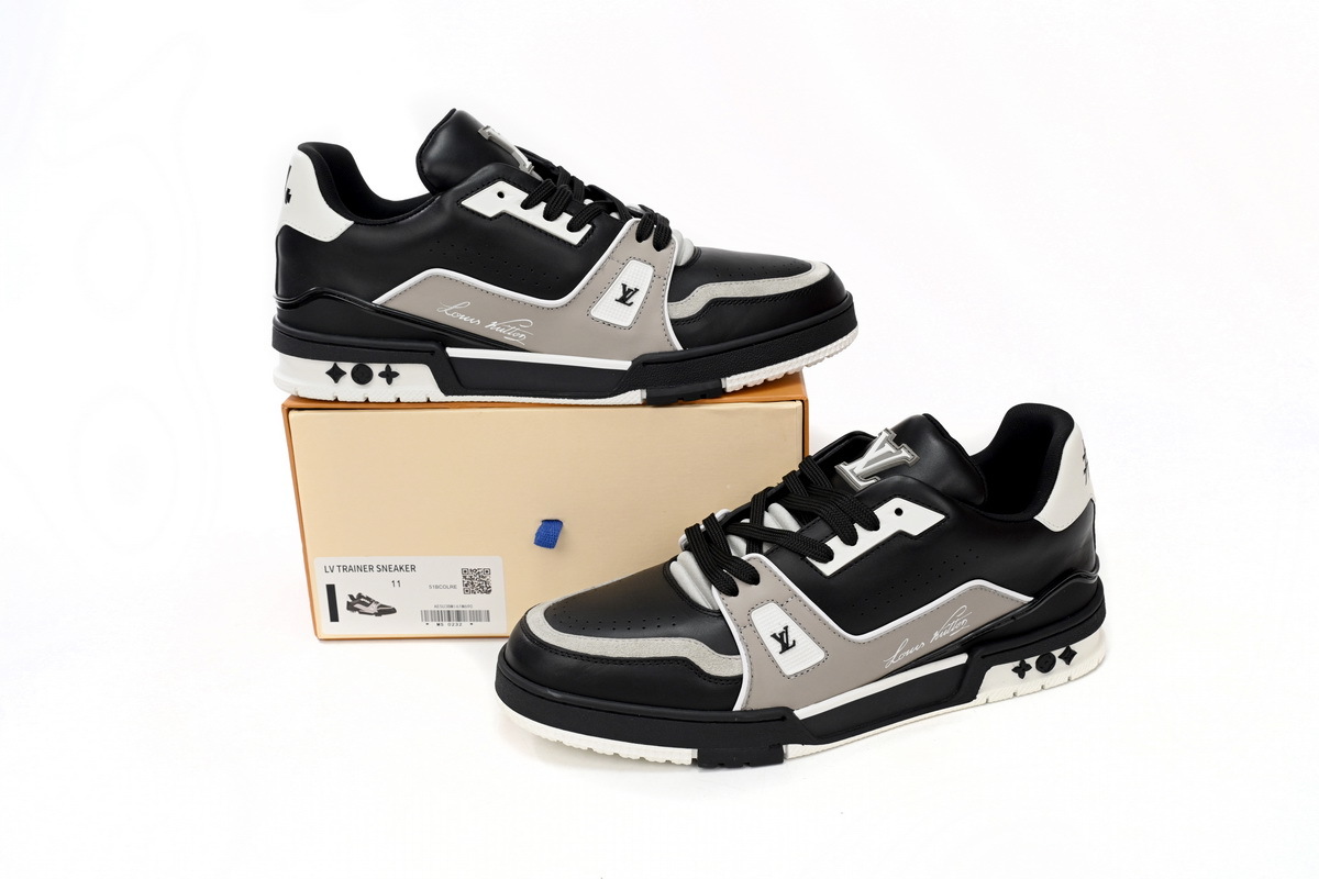 Louis Vuitton Trainer Cowboy Black Gray 1AAHS2