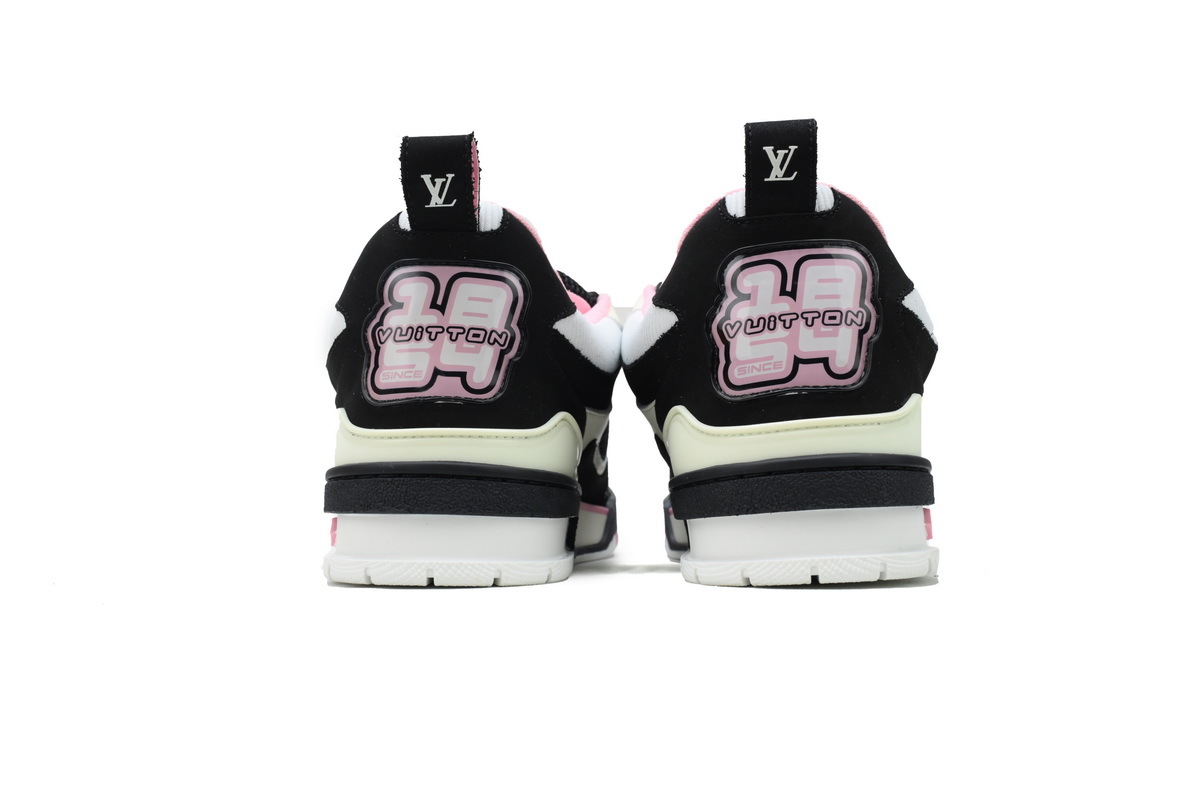 Louis Vuitton Skate Sneaker Black Cream Pink