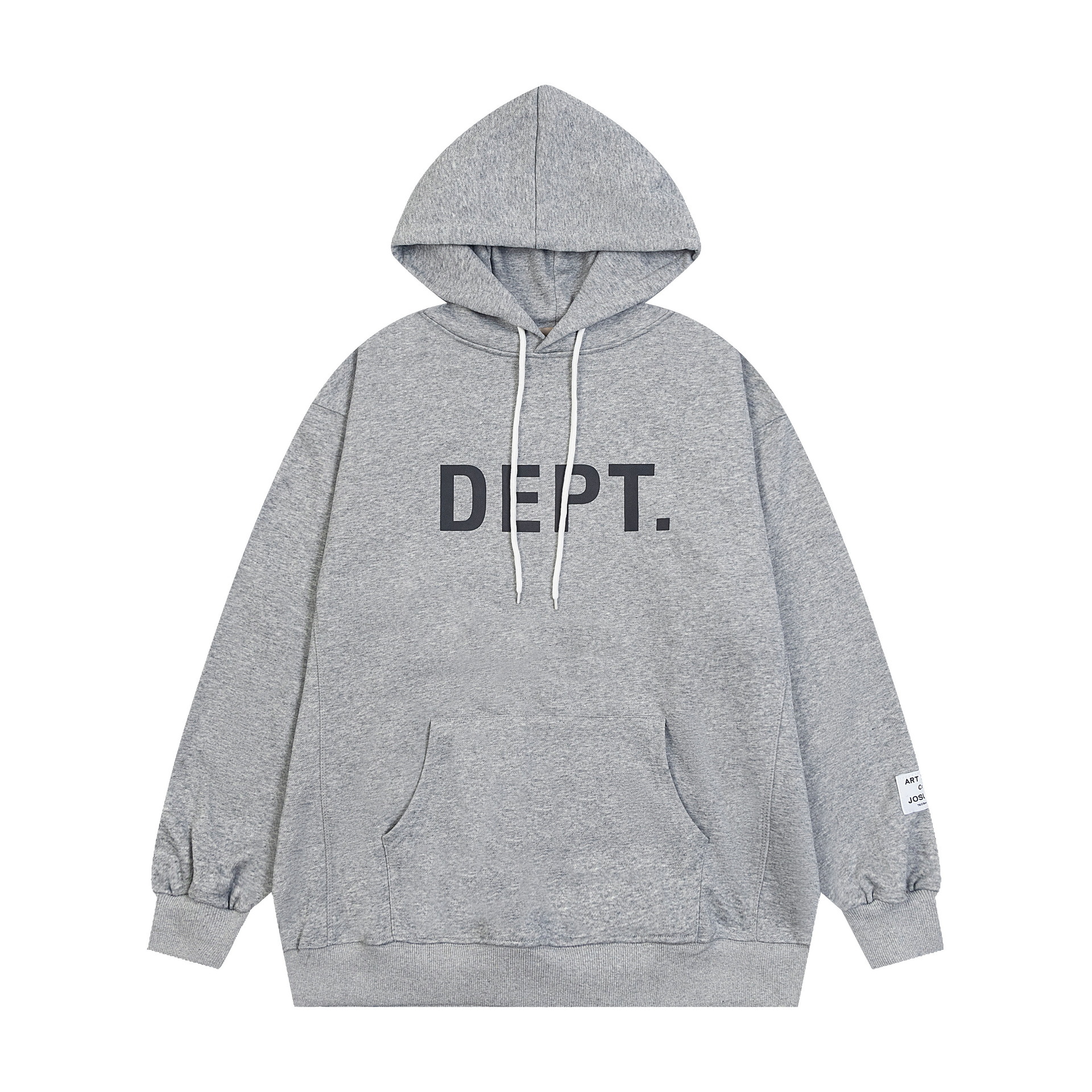 Gallery Dept Hoodie With Hat Grey Black