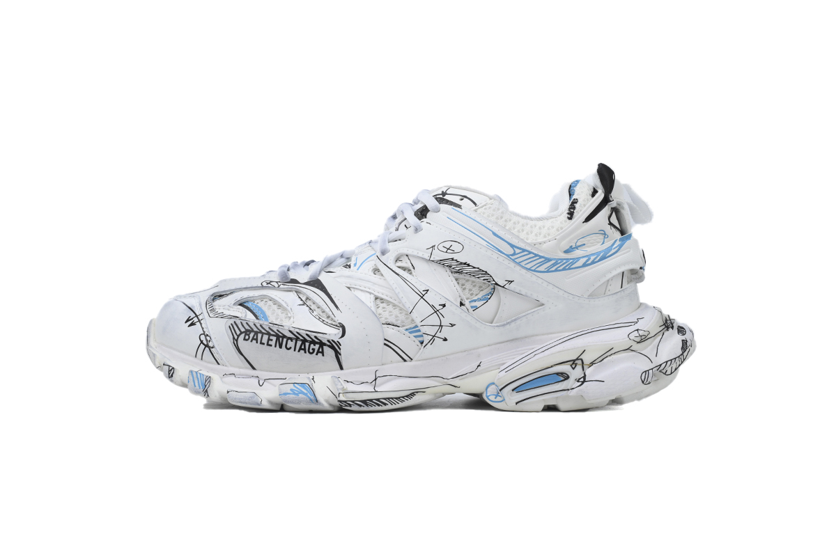Balenciaga Track Sneaker White Blue 542023 W3SRA 9014