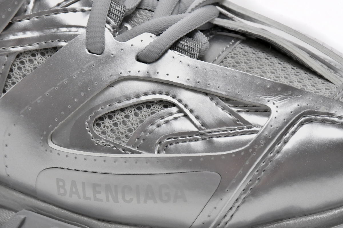 Balenciaga Track 2 Open Sneaker Bright Silver 542436 W2FS3 8100