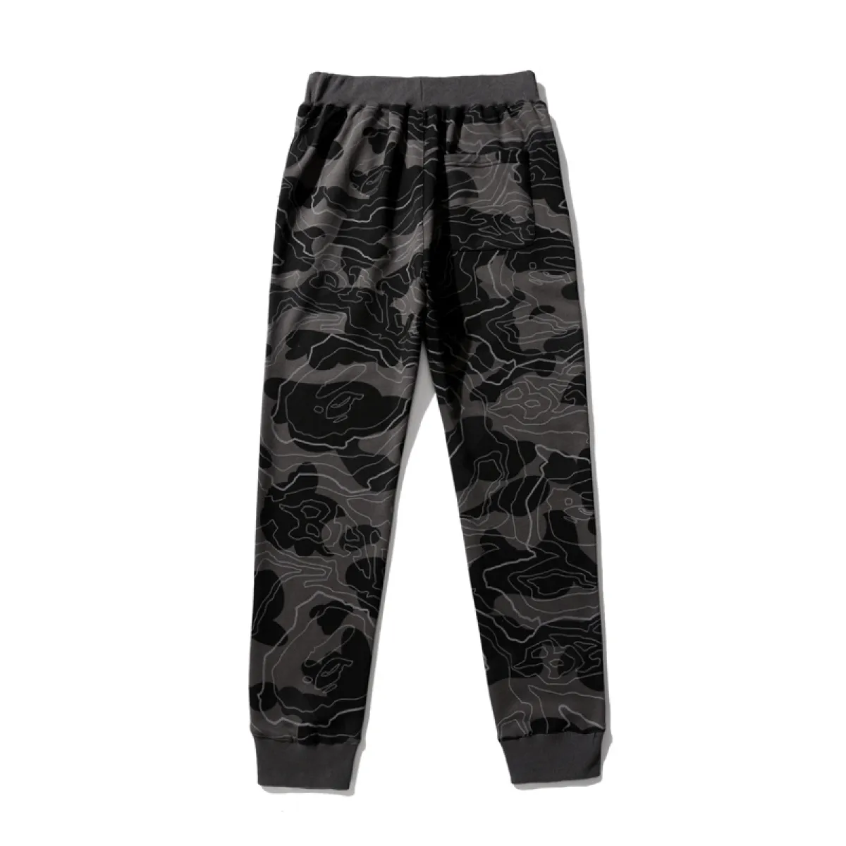 BAPE LAYERED LINE CAMO SHARK Layered Camouflage Shark Trousers