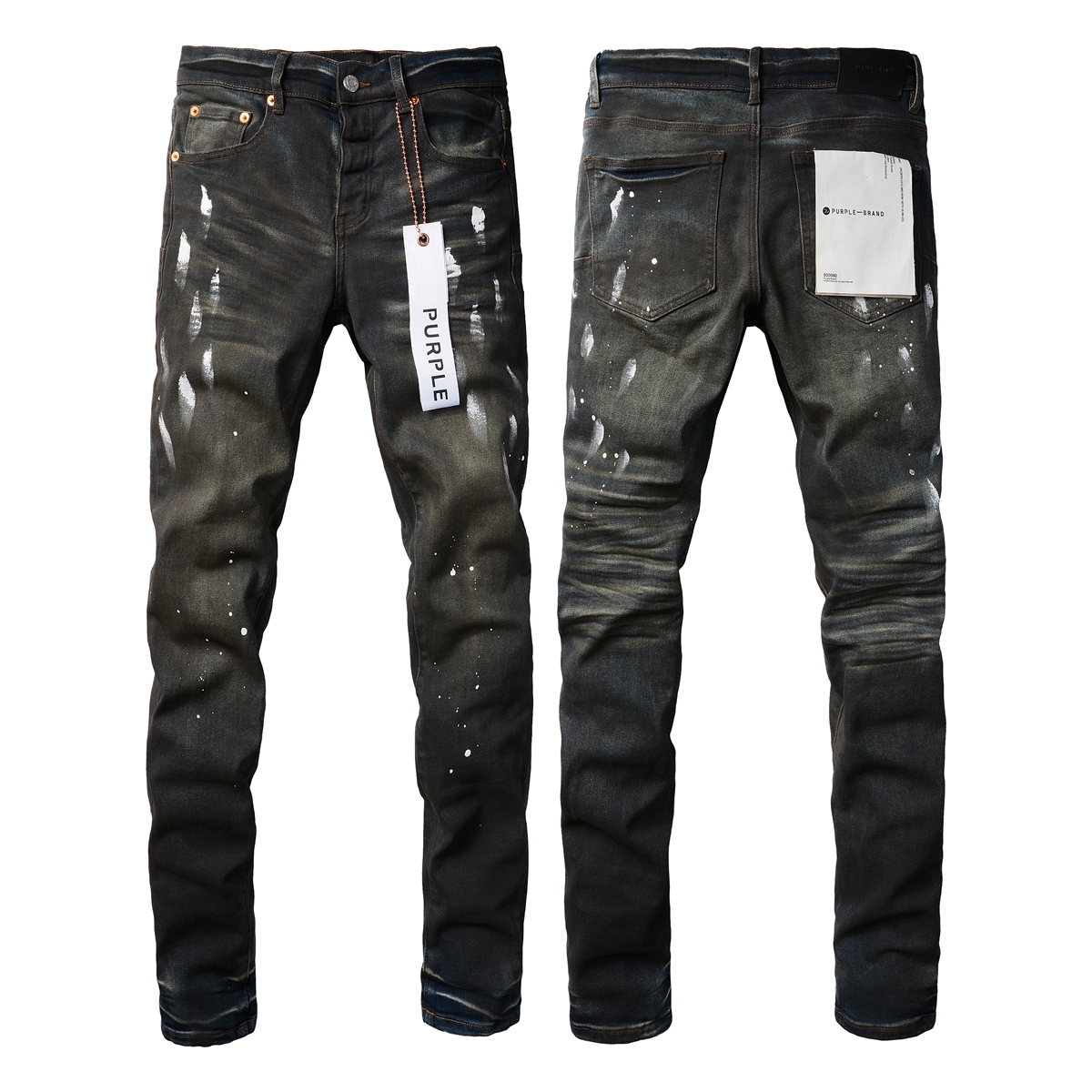 Purple Jeans Dark Black 013